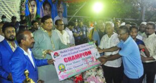 শেখ ফজলুল হক মনি স্মৃতি অনুর্ধ্ব-১৬ ও মাস্টার্স ফুটবল টুর্নামেন্ট ২০২২ এর ফাইনাল খেলা ও পুরস্কার বিতরণ